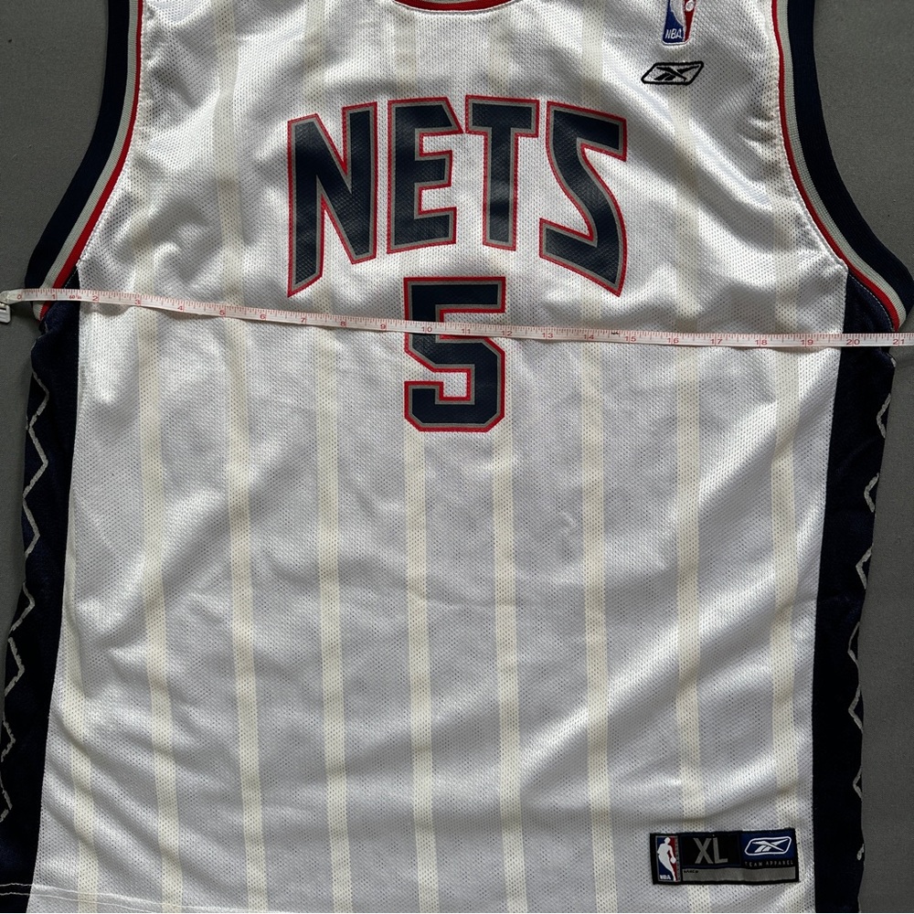 Reebok Nets Jersey SIZE XL Kidd Number 5 - Picture 5 of 8